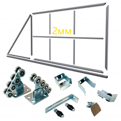 Комплект откатных ворот КСС "Свари сам" из Т-профиля для самостоятельной сборки 2 мм Комплект откатных ворот КСС "Свари сам" из Т-профиля для самостоятельной сборки 2 мм